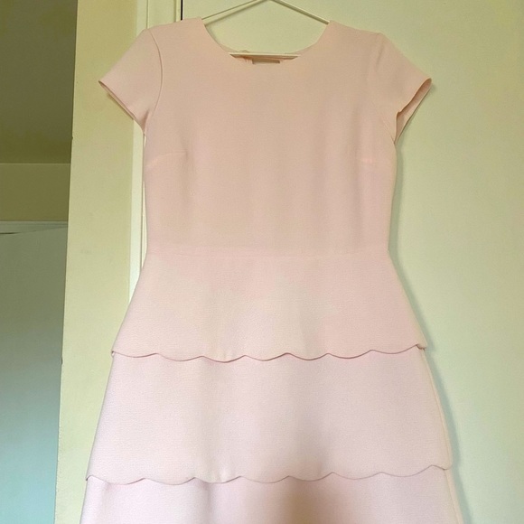 Club Monaco pastel pink scallop hem dress - Picture 3 of 13